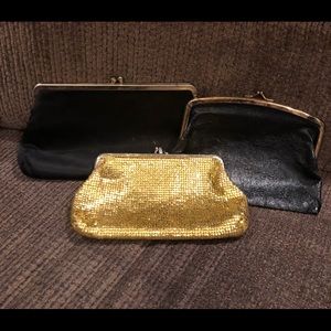 3 small vintage clutches
